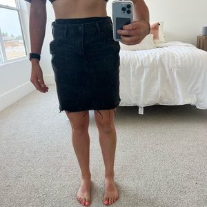 Old Navy Black Denim Skirt